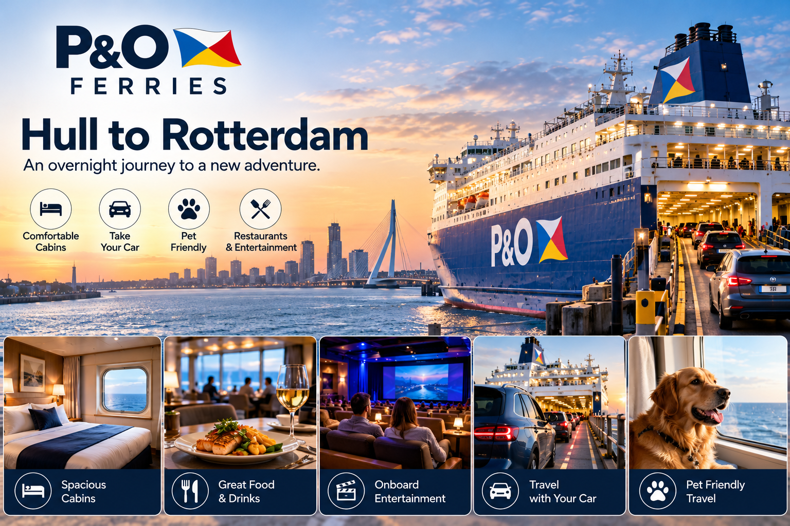 P&O Ferries Hull to Rotterdam: Cabins, Cars, Pets & Travel Guide